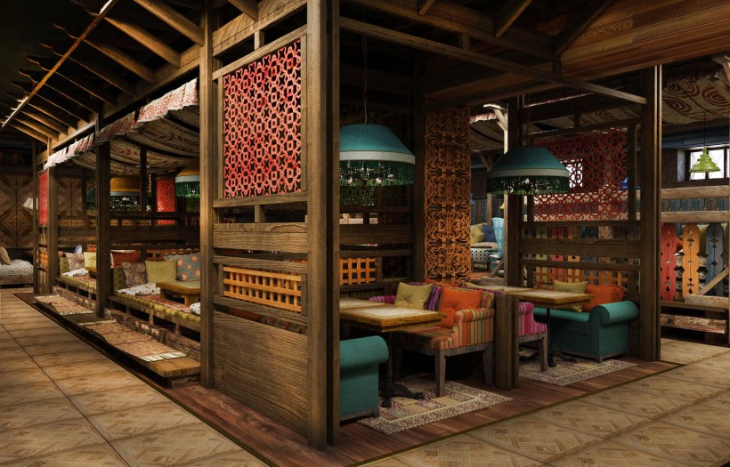 Чайхана экстерьер в стиле лофт