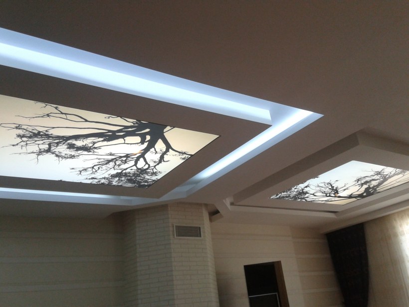 Световые линии флекси в натяжном потолке