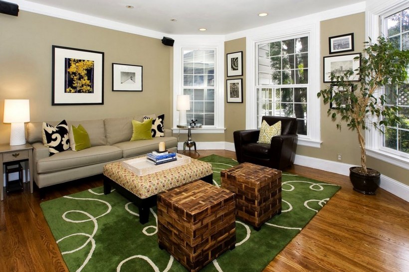 Сочетание цветов в интерьере гостиной