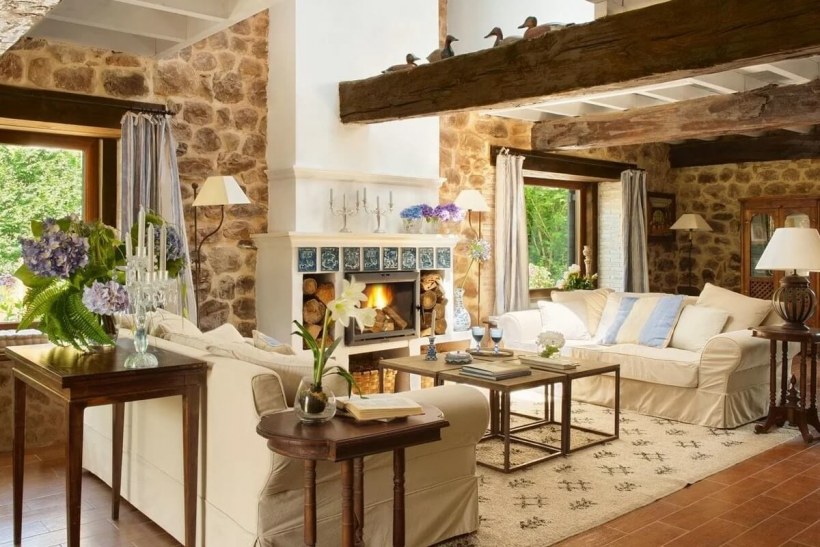 Стиль загородного дома интерьер