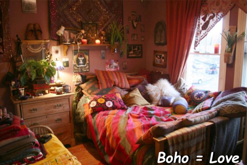 Бохо хиппи стиль в интерьере