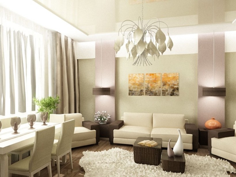 Гостиная в типовой квартире