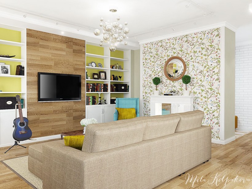Гостиная бюджетный вариант