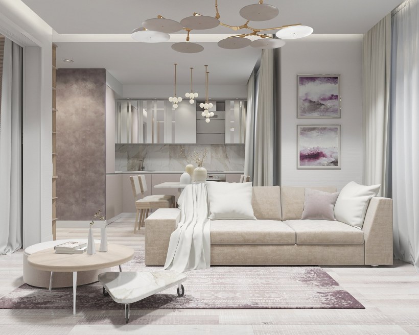 Интерьер в светлых тонах