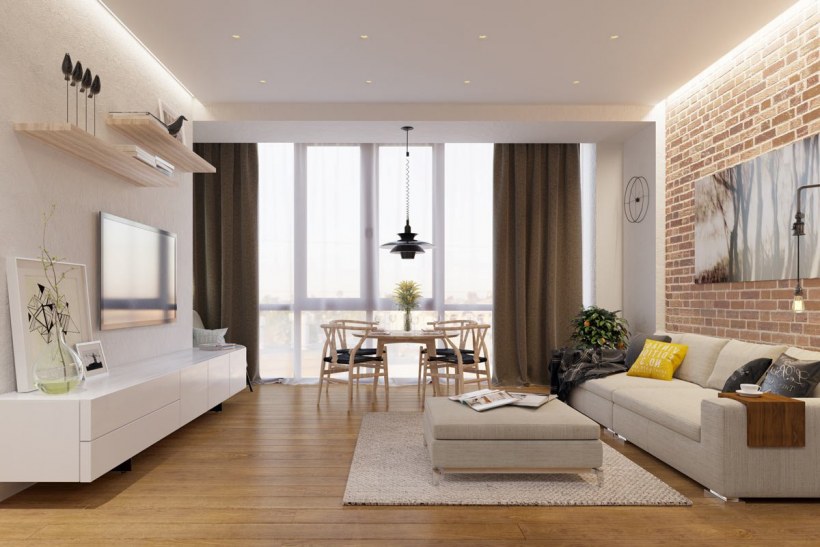 Светлая квартира в современном стиле