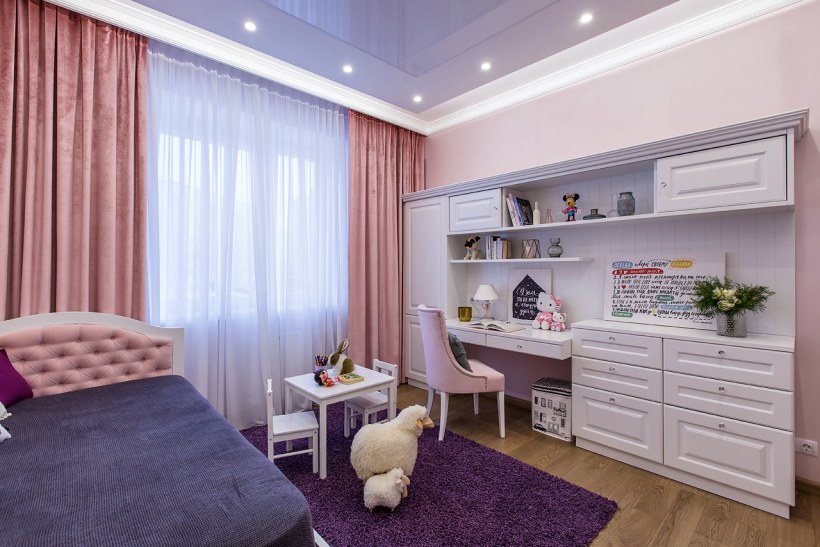 Расстановка в комнате для девочек