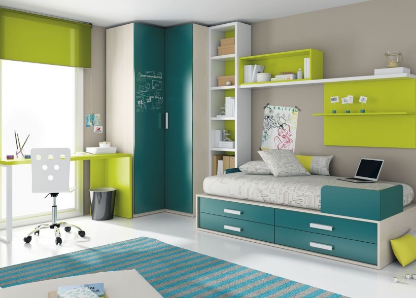 Интерьер детской комнаты натяжного потолка