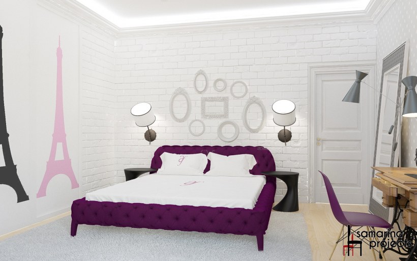 Комната для девочки в парижском стиле