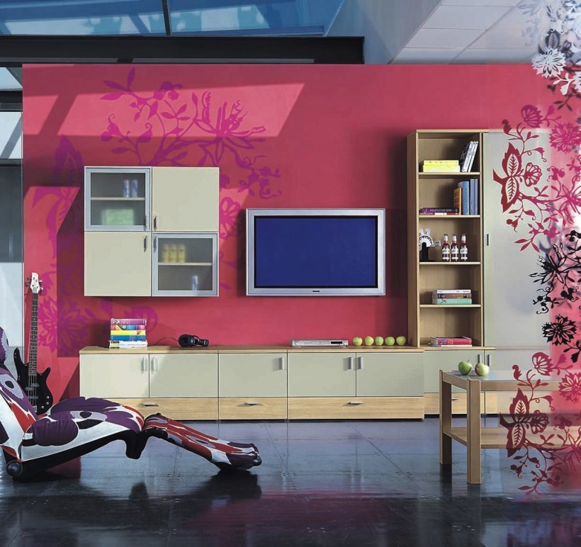 Стиль Авангард в интерьере гостиной