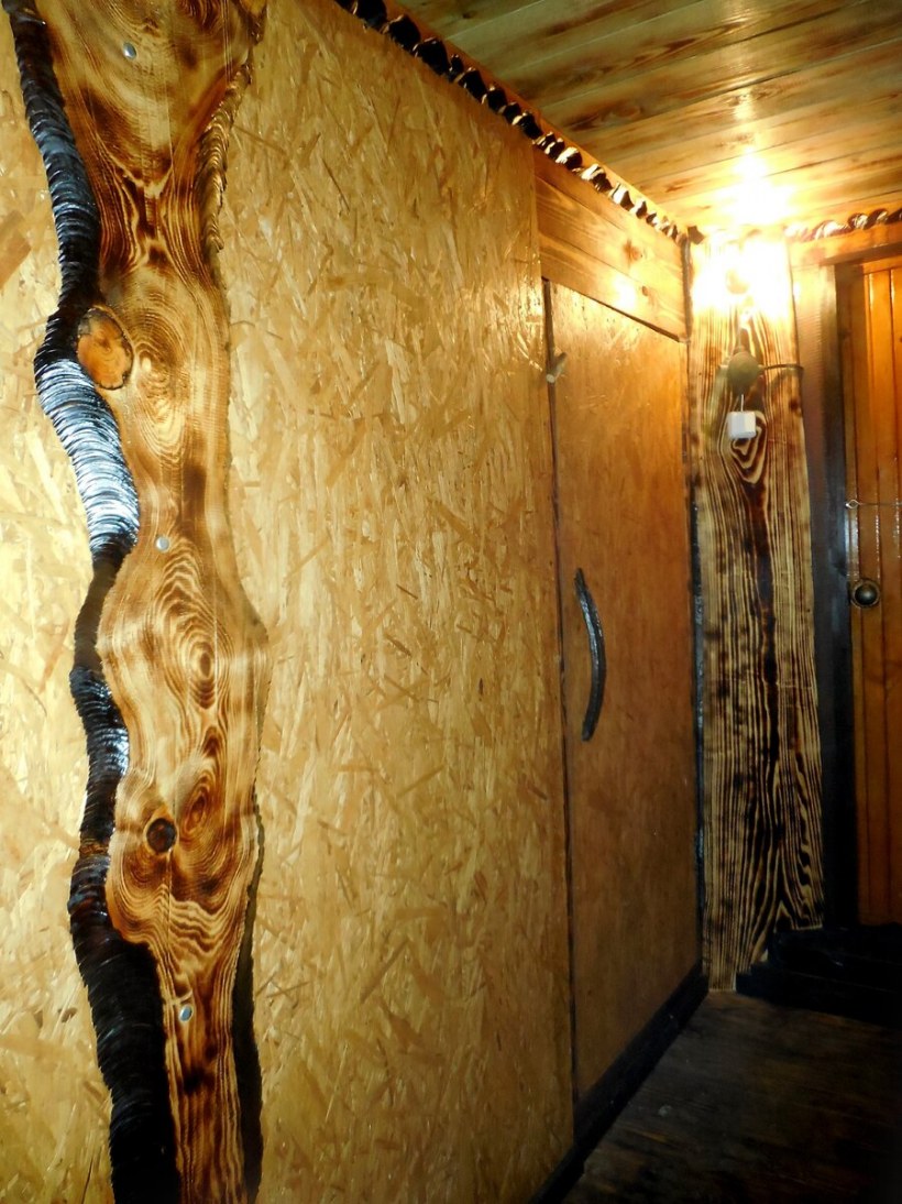 Отделка необрезной доской