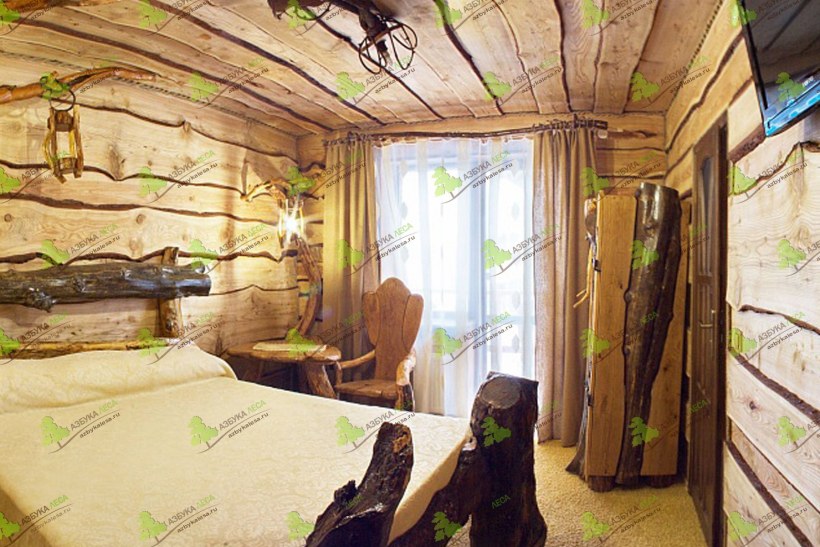 Обрезная доска в интерьере