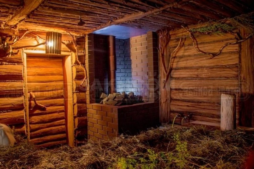 Отделка бани в стиле Леший