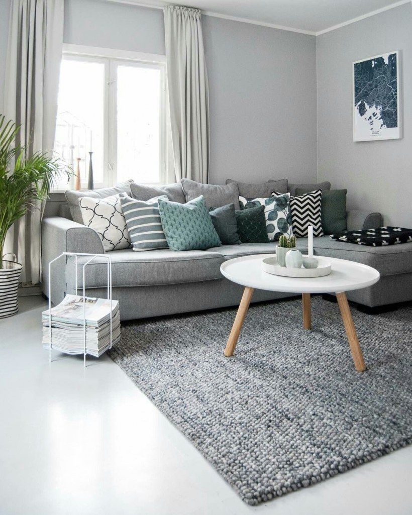 Серый цвет в интерьере