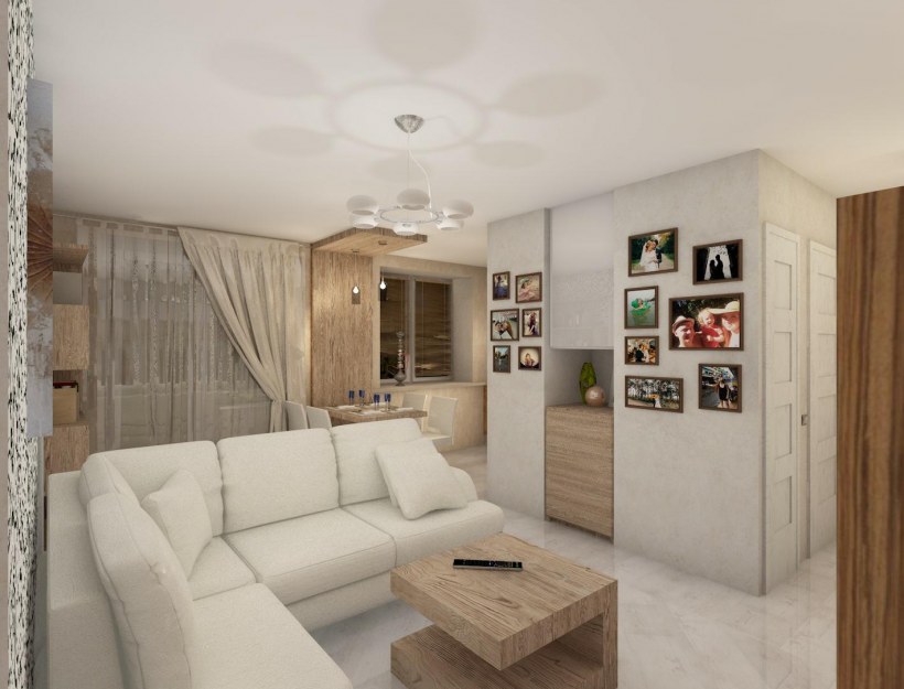 Интерьер однокомнатной квартиры