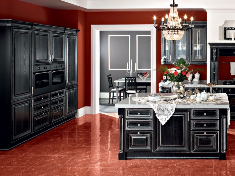 Кухня Гальяно черная