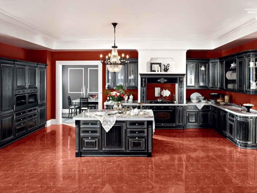 Кухня Гальяно черная