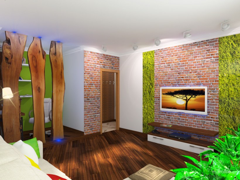 Экостиль в интерьере квартиры