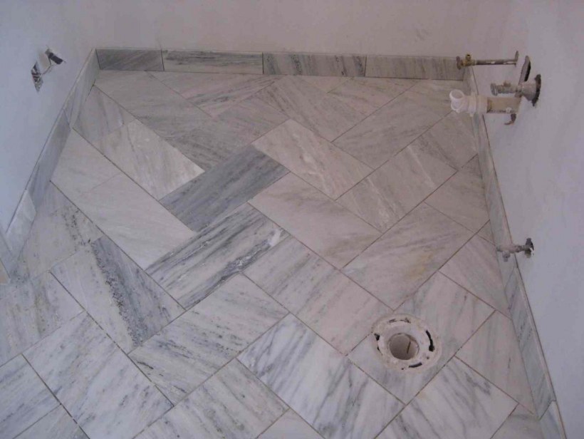 Укладка мраморной плитки