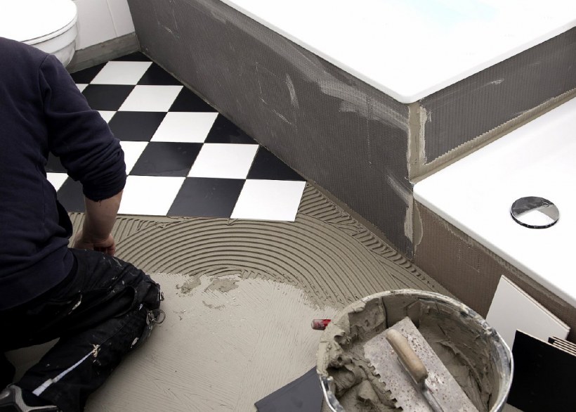 Укладка плитки в ванной