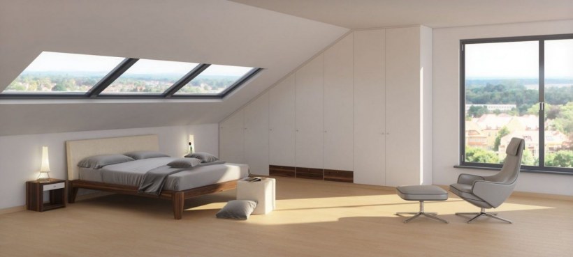 Интерьер с скошенным углом дверь