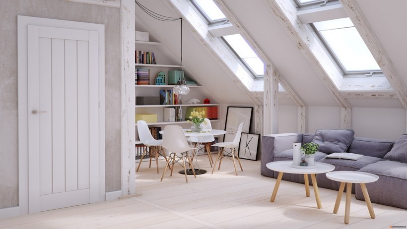 Скандинавская мансарда