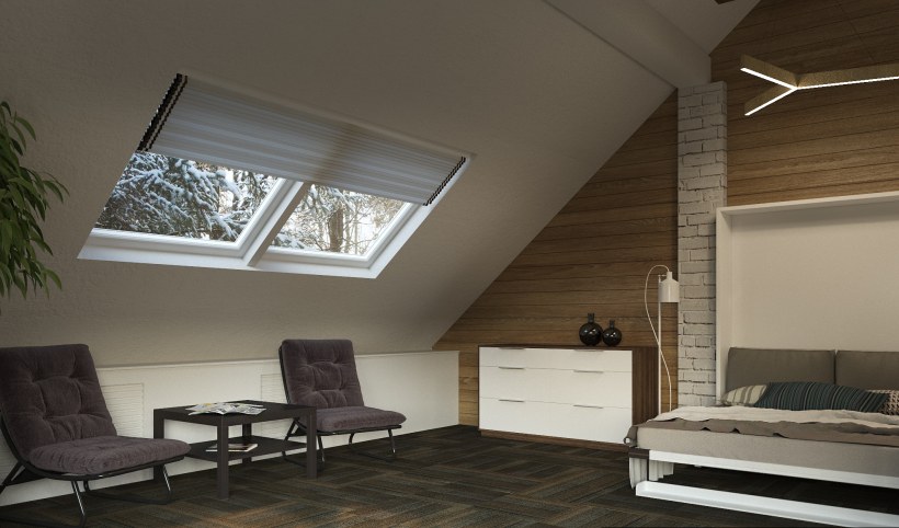 Высокий мансардный этаж