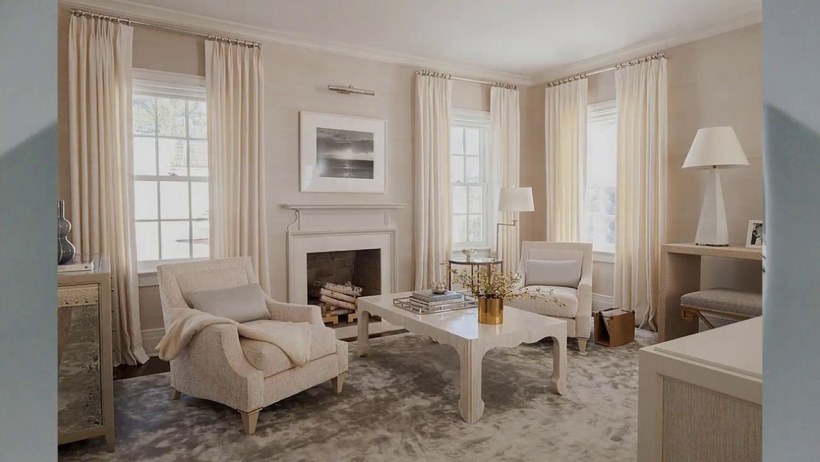 Интерьер гостиной в пастельных тонах