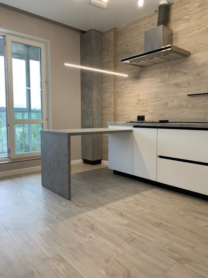 Кухня евроремонт без мебели