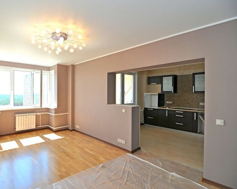 Отделка жилой комнаты