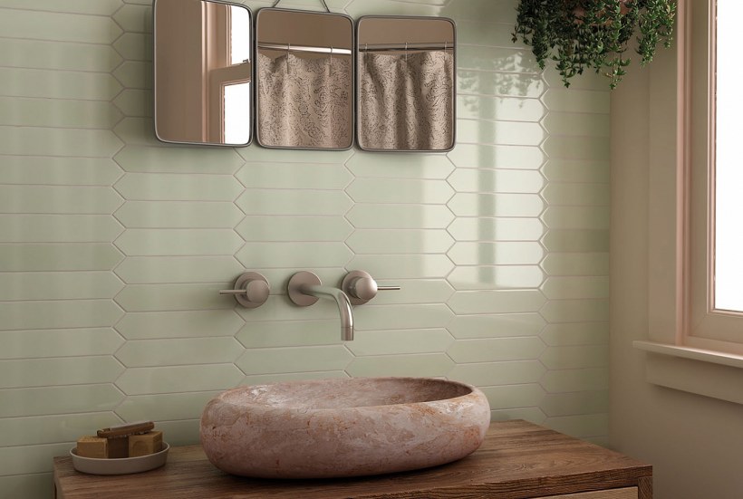 Плитка 25826 arrow Green Halite 5x25