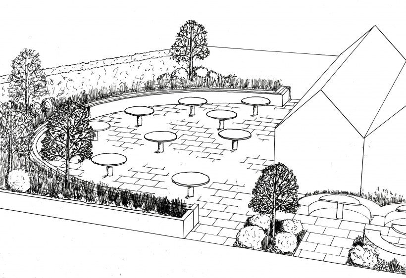 Ландшафтная архитектура раскраска