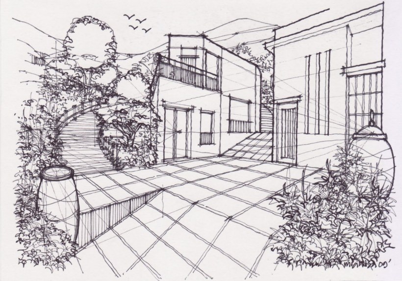 Ландшафт карандашом