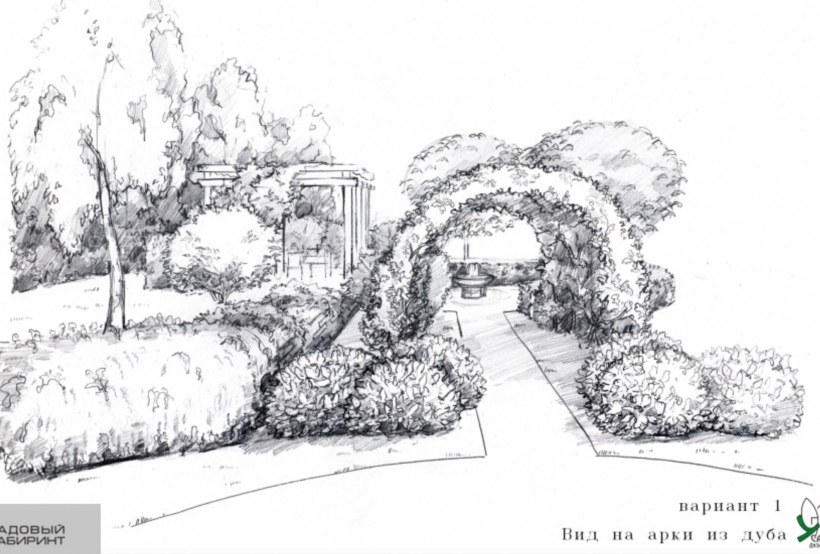 Эскиз ботанического сада