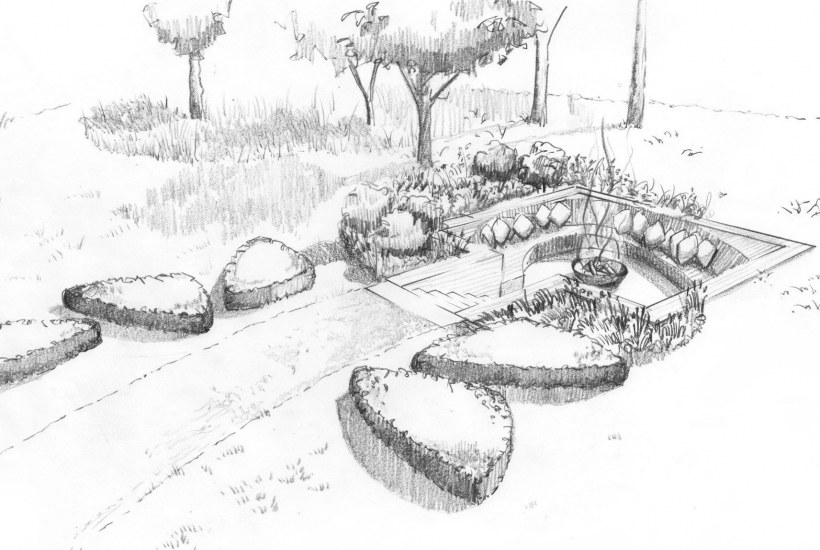 Ландшафт карандашом