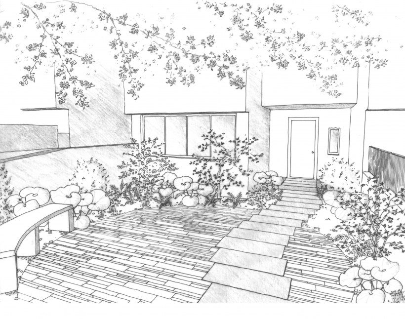 Ландшафт карандашом