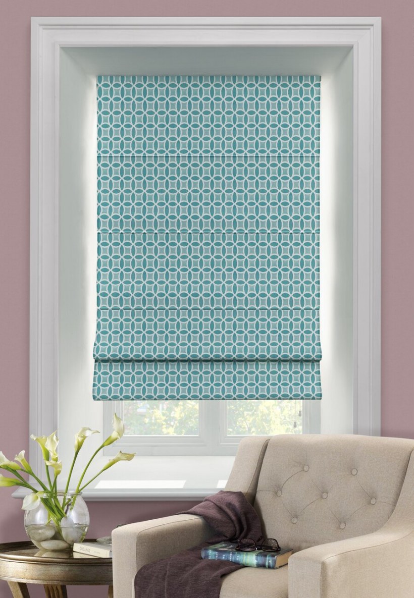 Римская штора Эскар линза зеленая