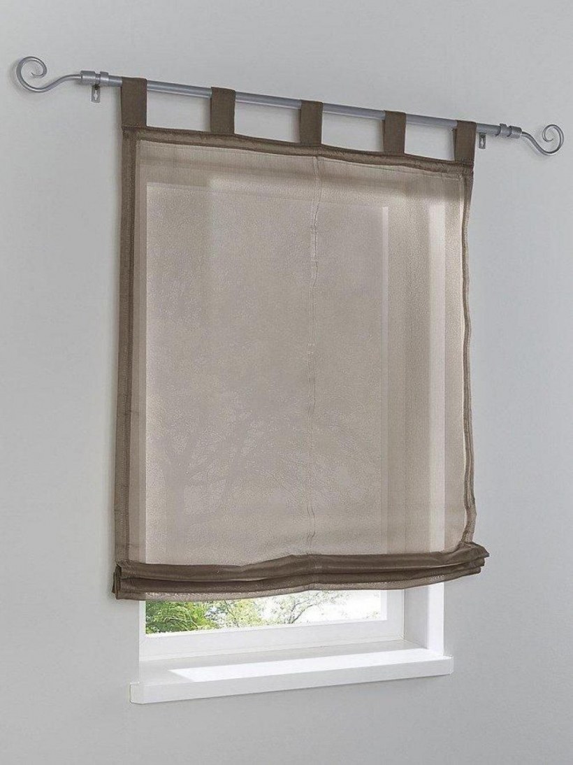 Римская штора с карнизом труба