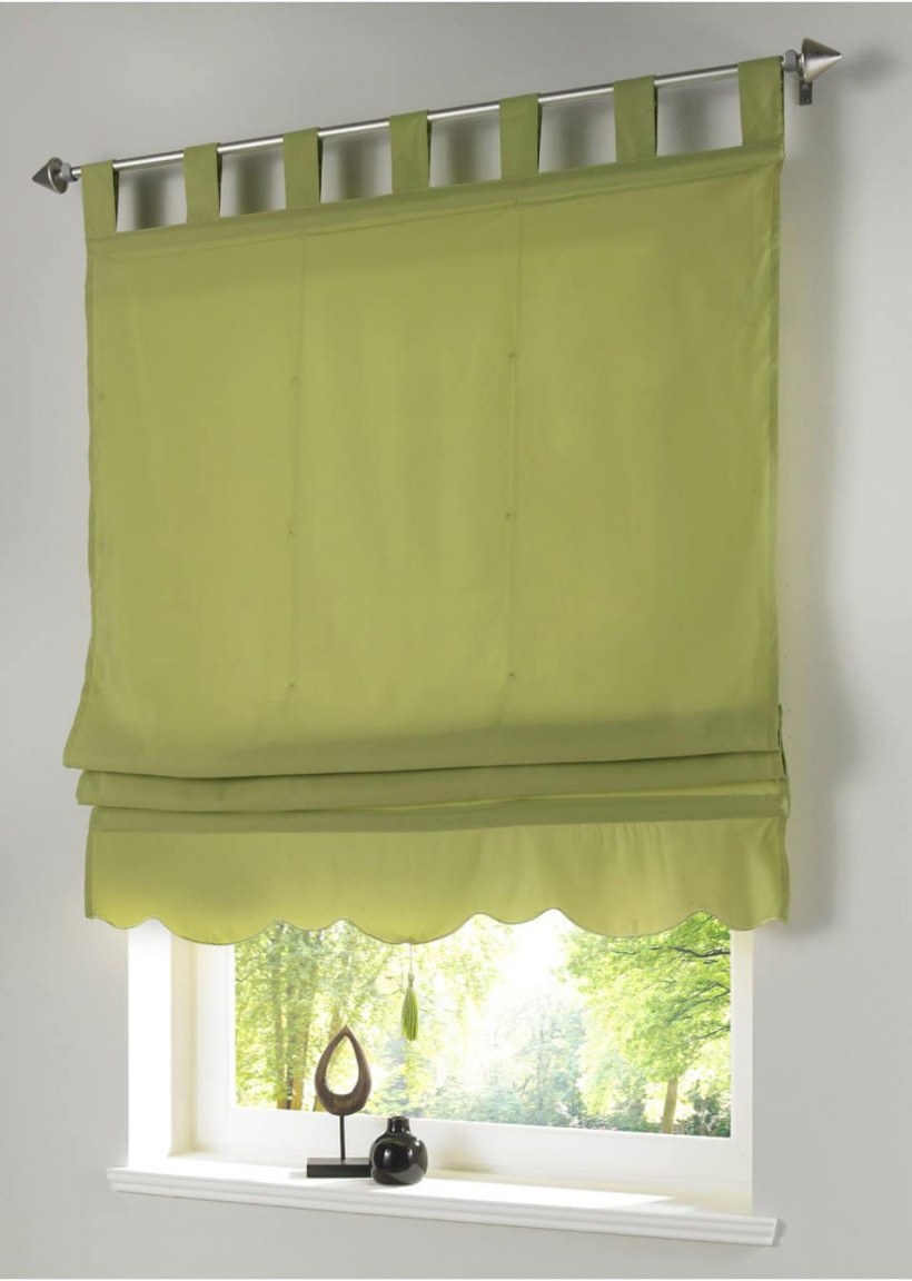 Римские шторы на липучке