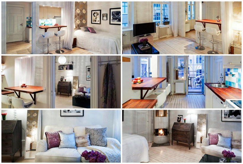 Интересные интерьерные решения для маленьких квартир