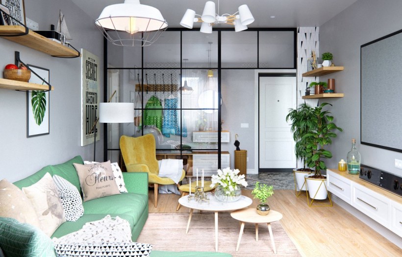 Скандинавский интерьер квартиры