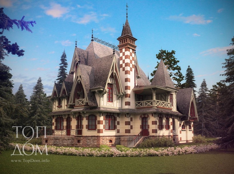 Особняк в стиле Готика замок