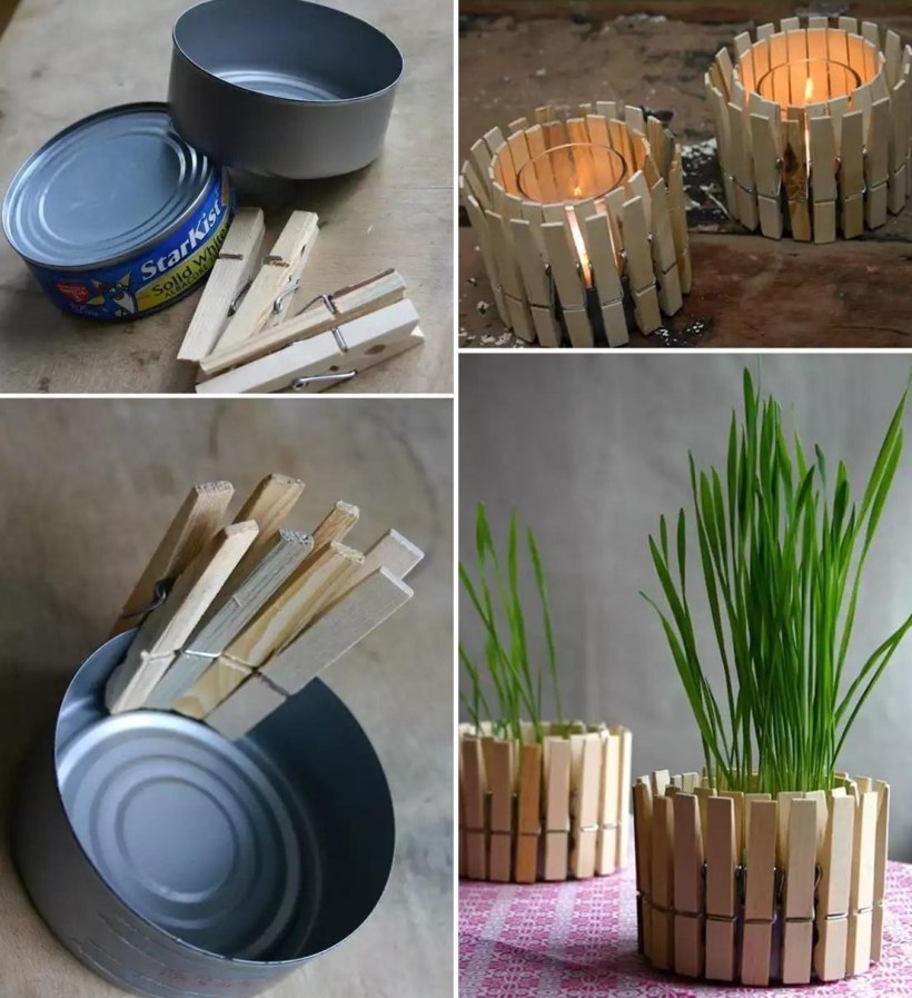 Декор из консервных банок