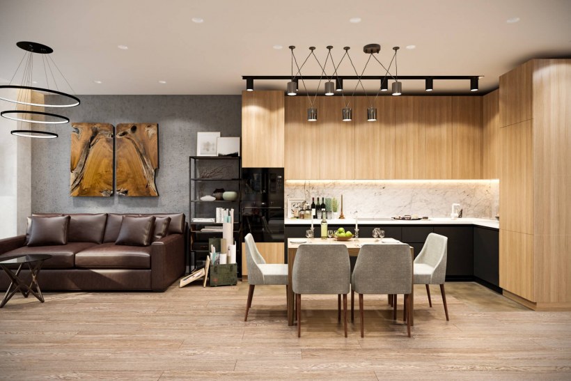 Интерьер квартиры студии 25 кв.м