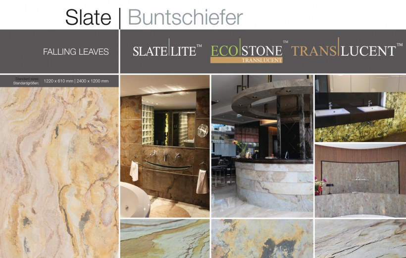 Каменный шпон Slate Lite в интерьере