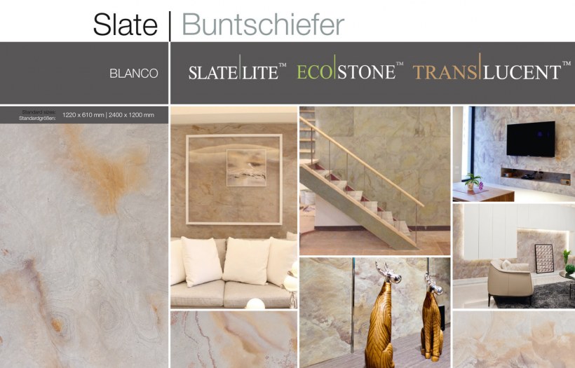 Каменный шпон "Silver Grey" размер 122х61 см