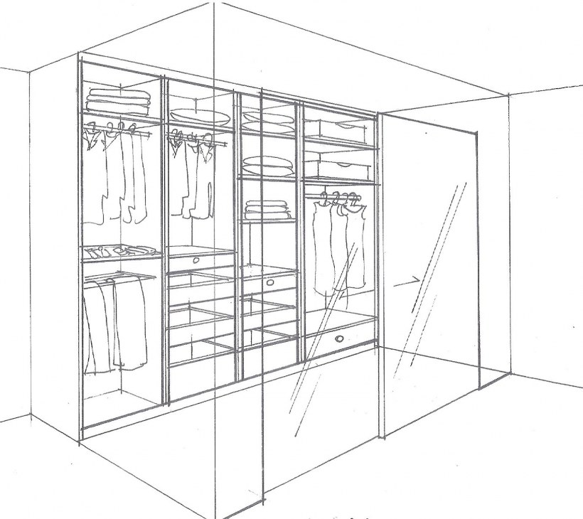 Гардеробные эскизы