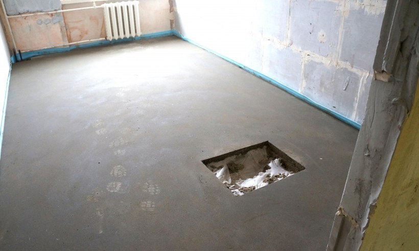 Монтаж наливного пола