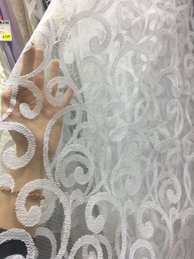 Узорная тюль