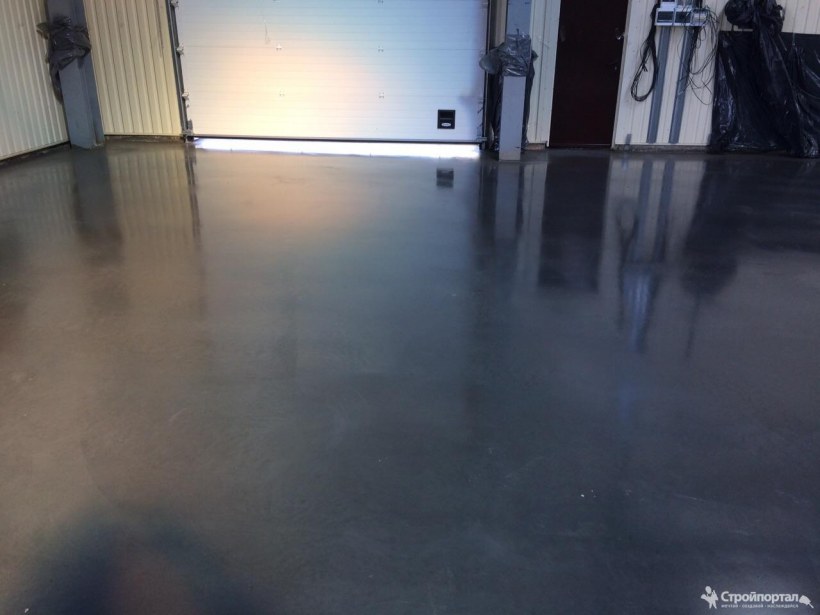 Наливной пол черный промышленный