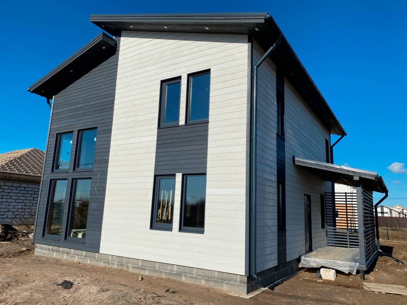 Скандинавская отделка фасада